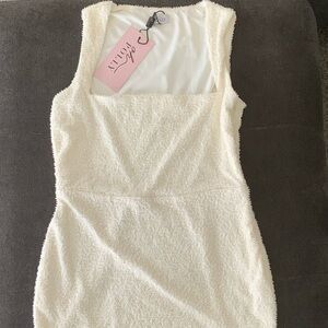 Oh Polly Cream Mini Dress
